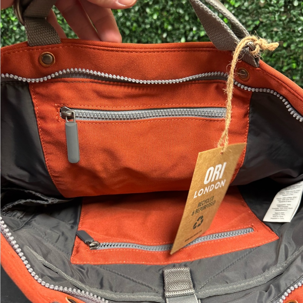 ORI London TRAFALGAR TOTE IN ROOIBOS - Picture 9 of 12